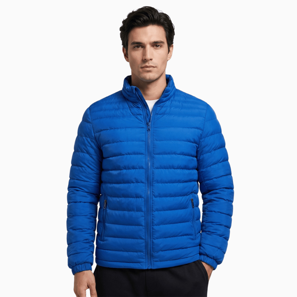Kent Camden Blue / S VAUGHN Stand-Up Collar Zipper Jacket