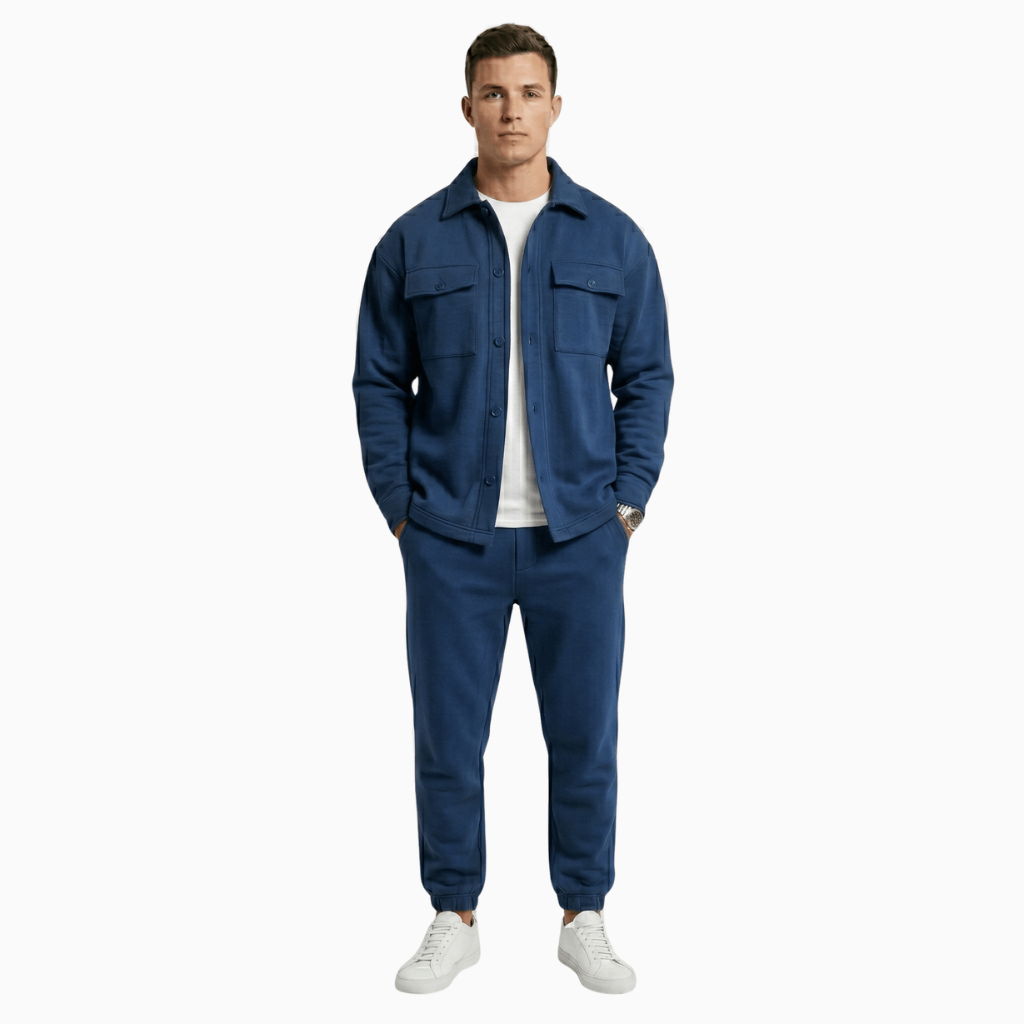Kent Camden Blue / S ZACK Khaki Casual Tracksuit Set