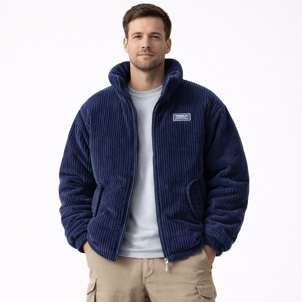 Kent Camden Blue / XS AURES Casual Polyester Zip-Up Jacket