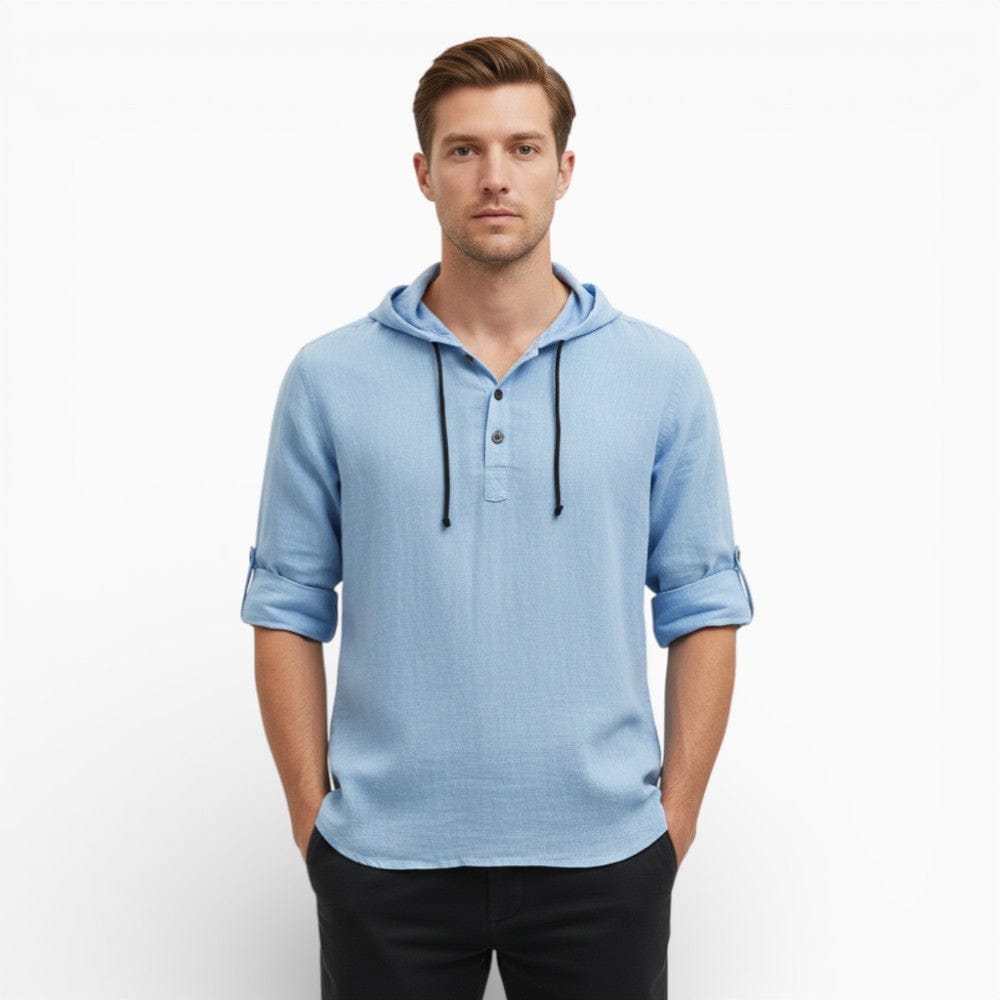 Kent Camden Blue / XS LUCAS Casual V-neck Shirt