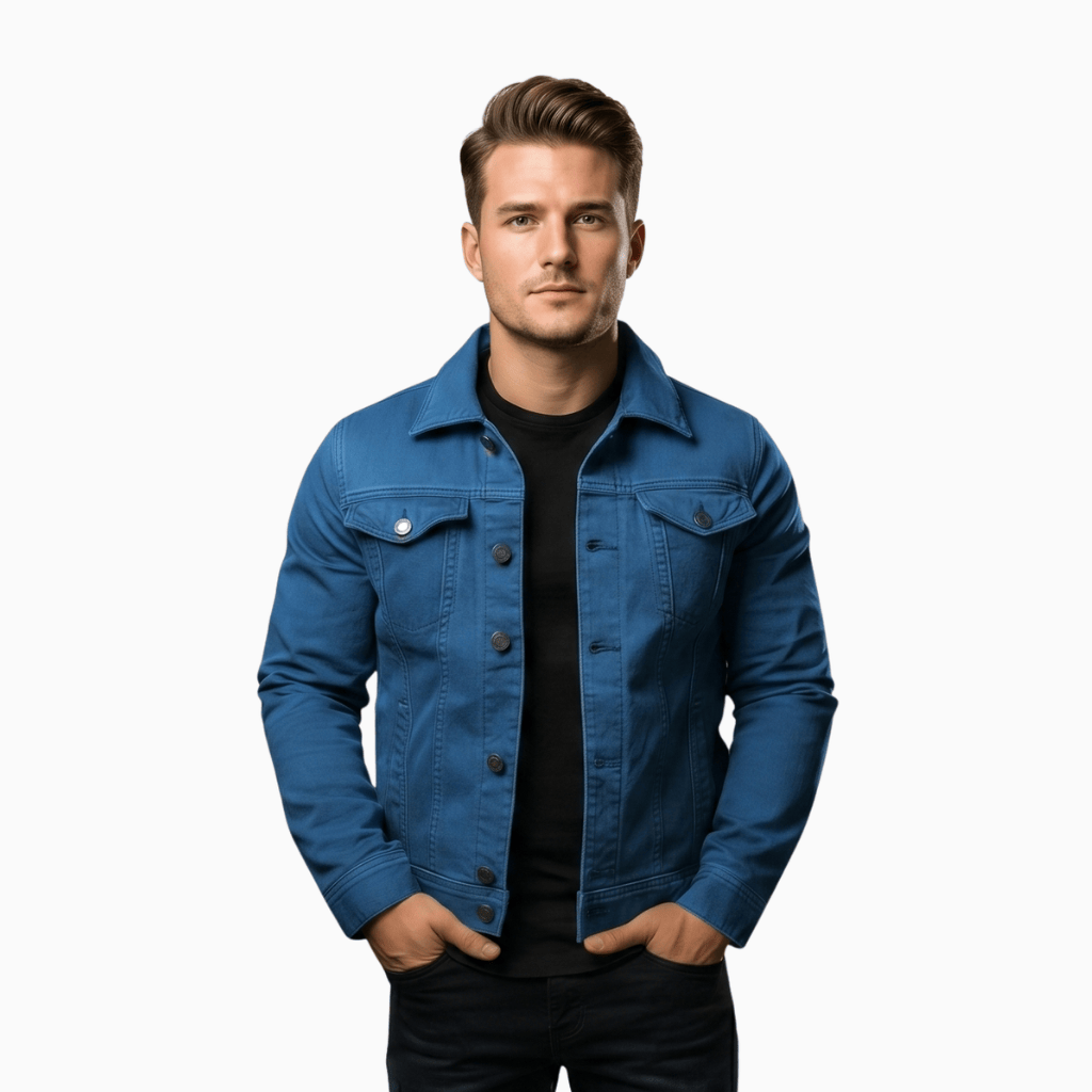 Kent Camden Blue / XS TYLER Casual Jacket Single-Breasted Cotton Lining