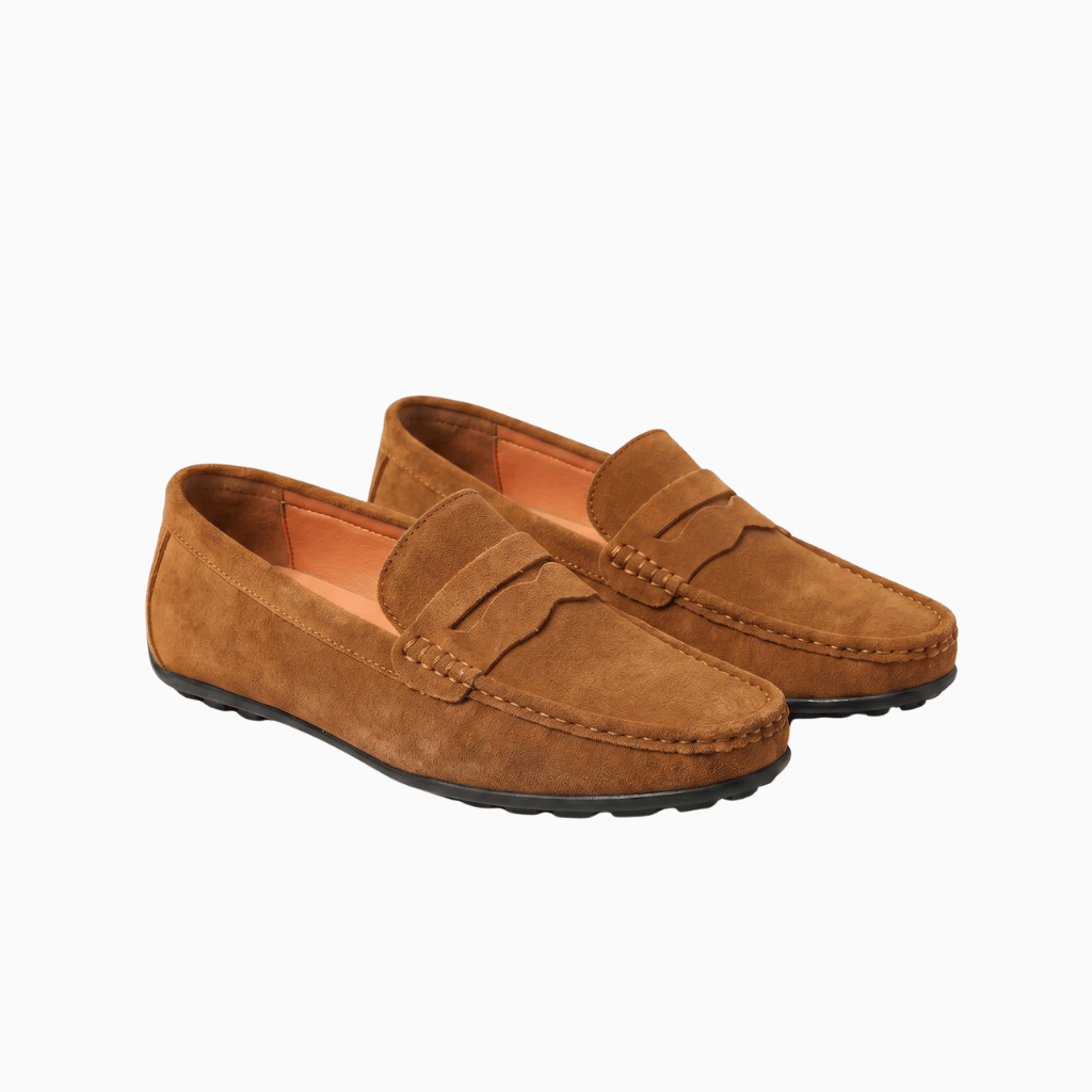 Kent Camden Bronze / 5 UK REX Casual Loafers Suede Upper Latex Insole
