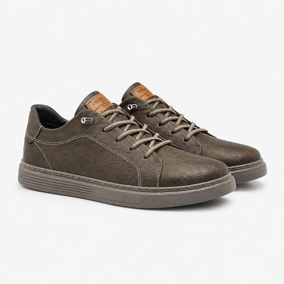 Kent Camden Brown / 5 ALFIE Lace-Up Oxford Shoes, Genuine Leather