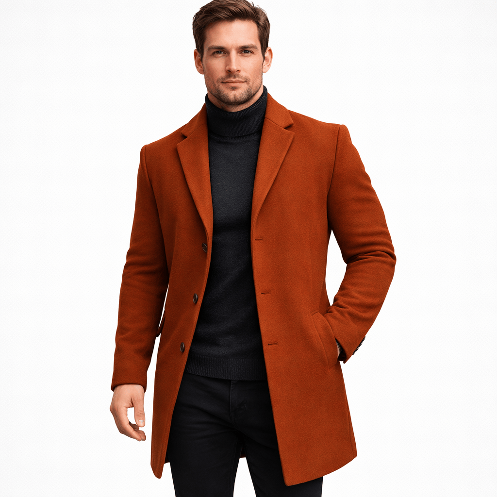 Kent Camden Brown / S ARCHIE Casual Buttoned Coat