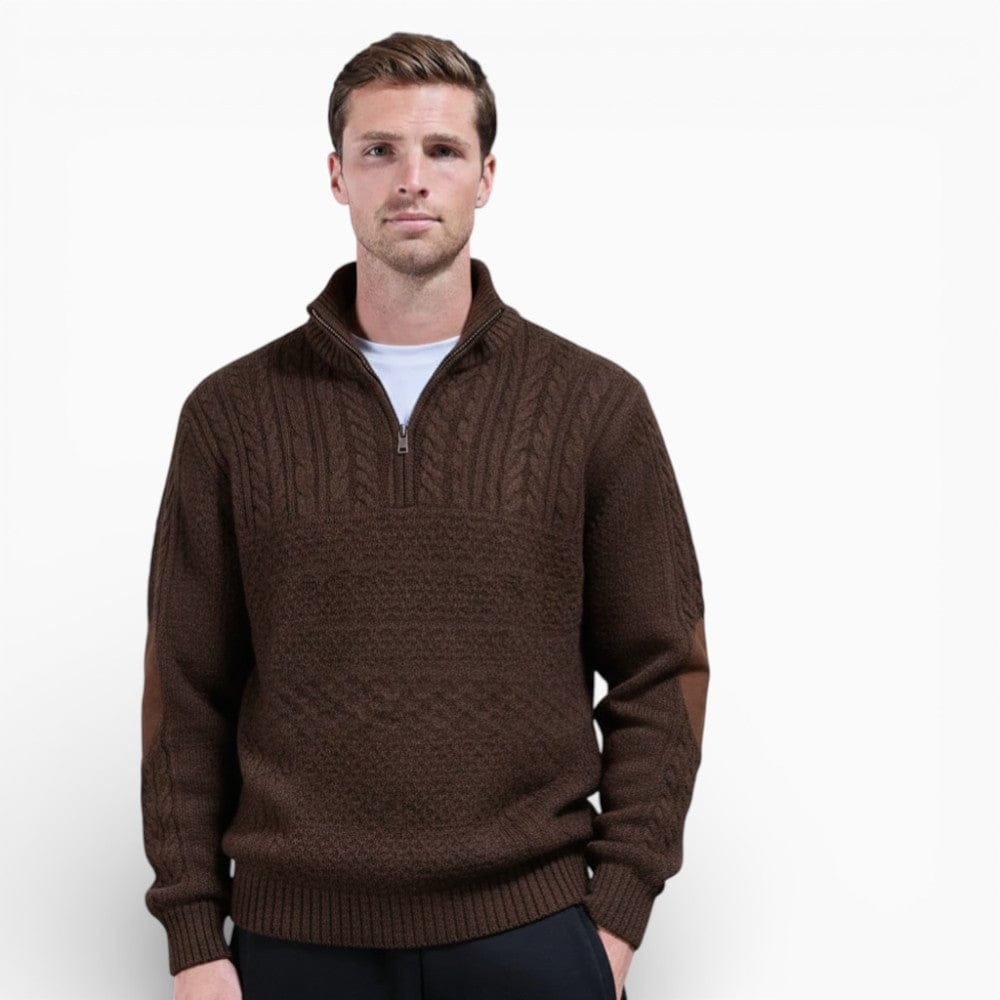 Kent Camden Brown / S LEO Casual Sweatshirt with Round Neck And Digital Print