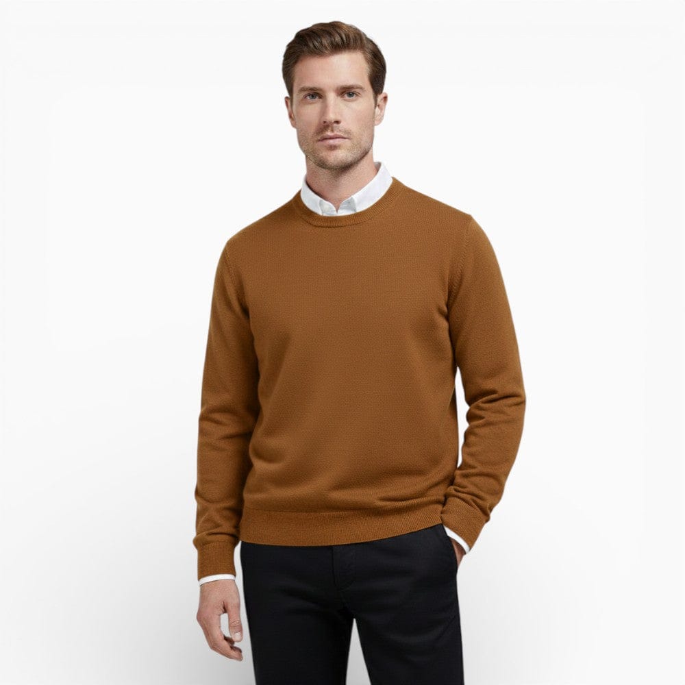 Kent Camden Brown / S MAX Regular Fit Wool Knit Sweater