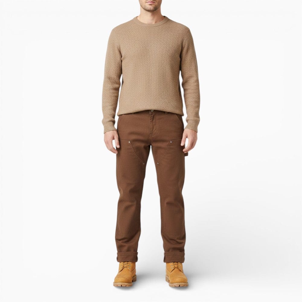 Kent Camden Brown / S OWEN Casual Wide-Leg Plaid Jeans