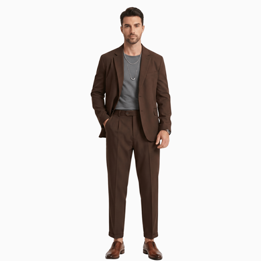 Kent Camden Brown / S QUINN Slim-Fit Wedding Suit Set