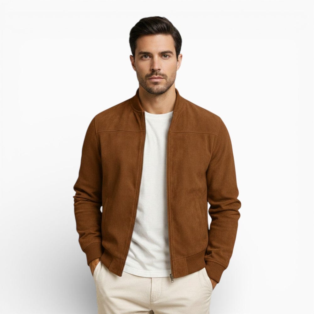 Kent Camden Brown / S RILEY Regular Fit Zip-Up Jacket
