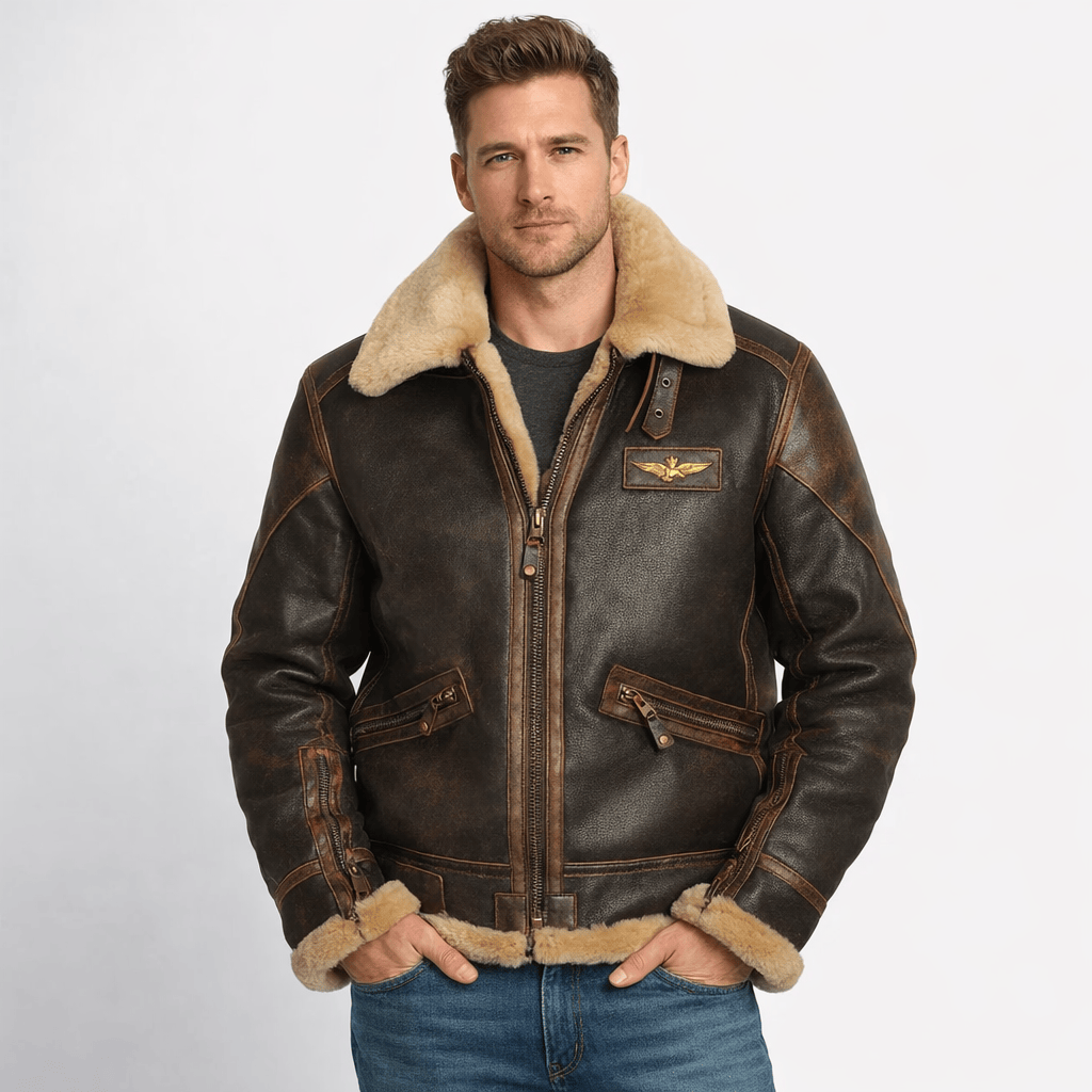 Kent Camden Brown / S VANCE Bomber Jacket Cotton Polyester Regular Fit