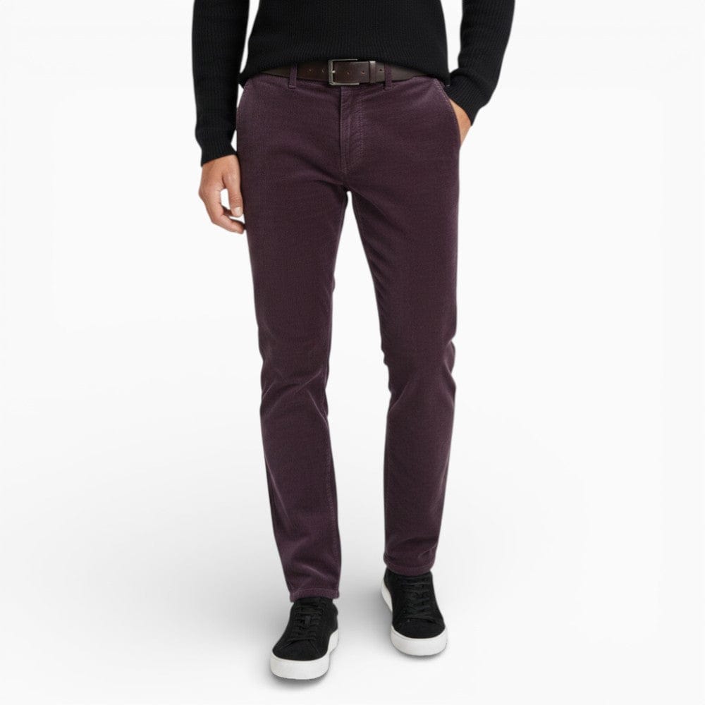 Kent Camden Burgundy / S ZANE Regular Fit Casual Trousers