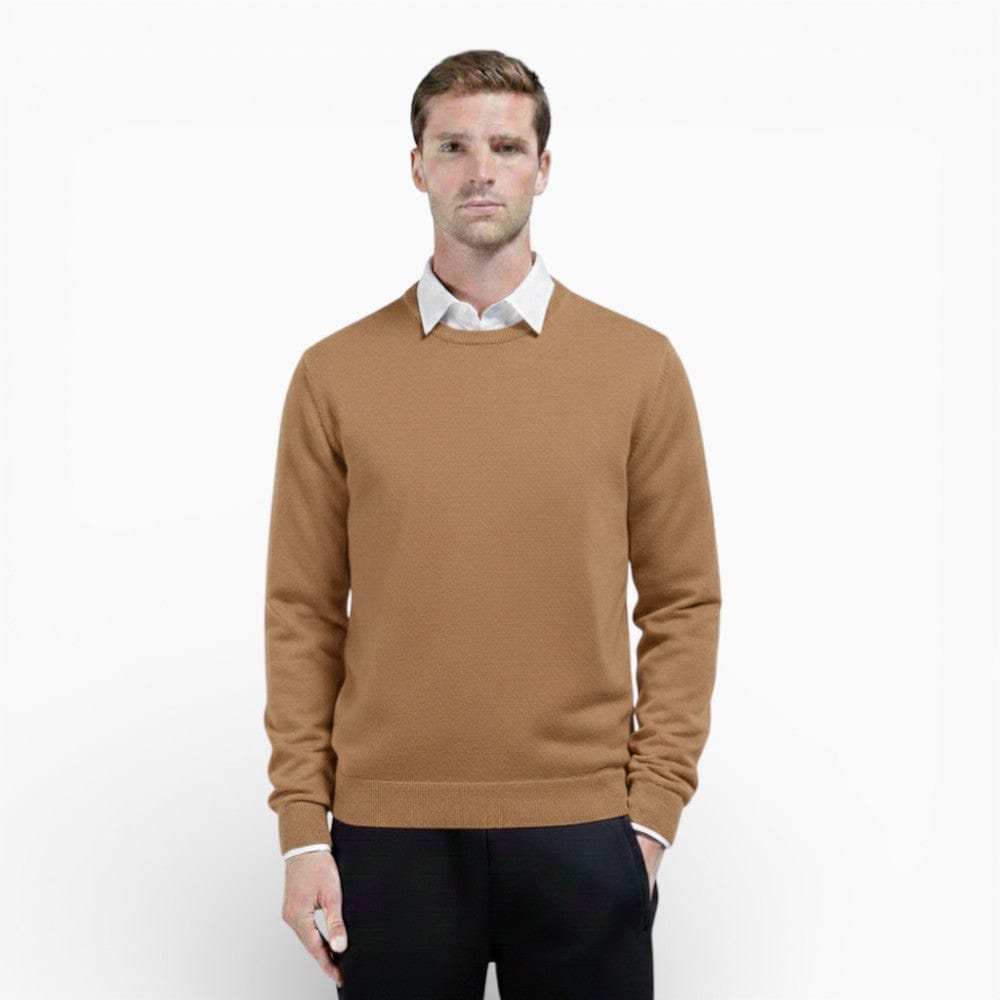 Kent Camden Camel / M ETHAN Casual Round-Neck Sweater