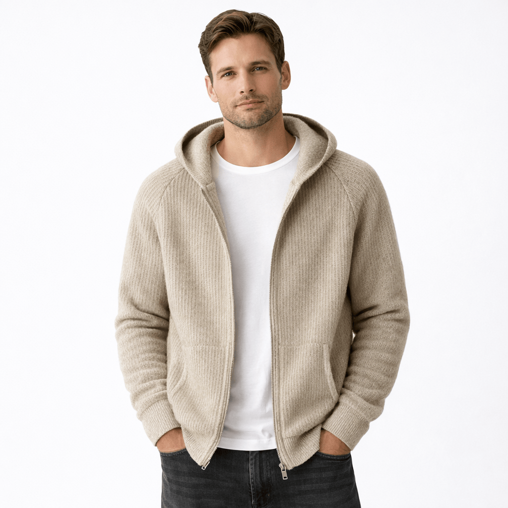 Kent Camden Camel / S HUGH Casual Hooded Wool Jacket
