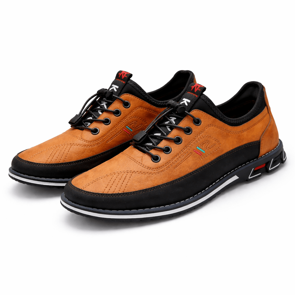 Kent Camden Caramel / 5 UK ANTHONY Split Leather Lace-Up Shoes