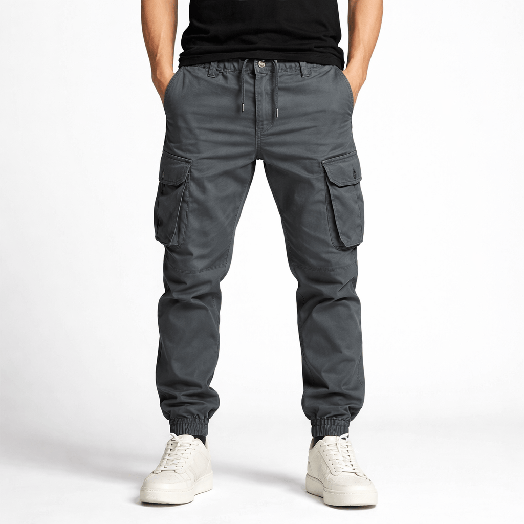 Kent Camden Charcoal / S Peter Regular Fit Cotton Pants