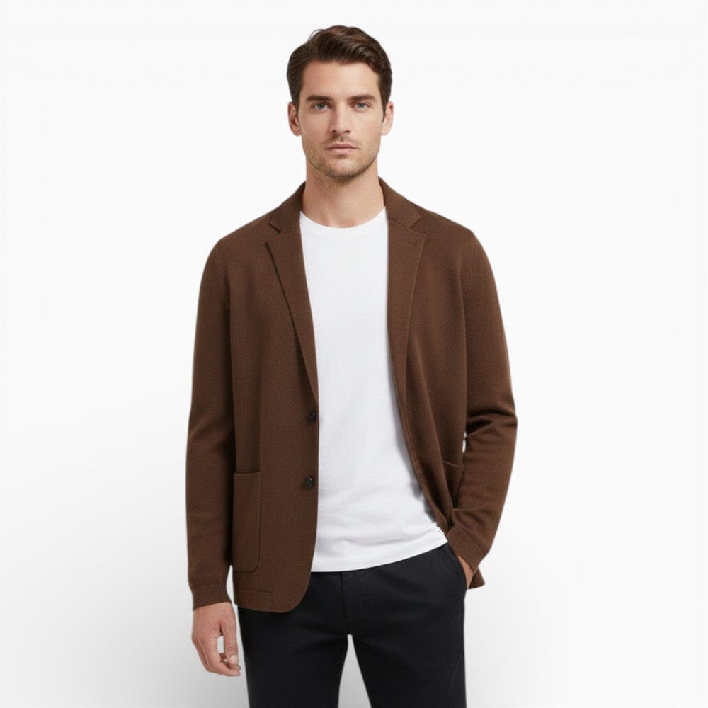 Kent Camden Chestnut Brown / S JACE Wool Cardigan Regular Fit Coat