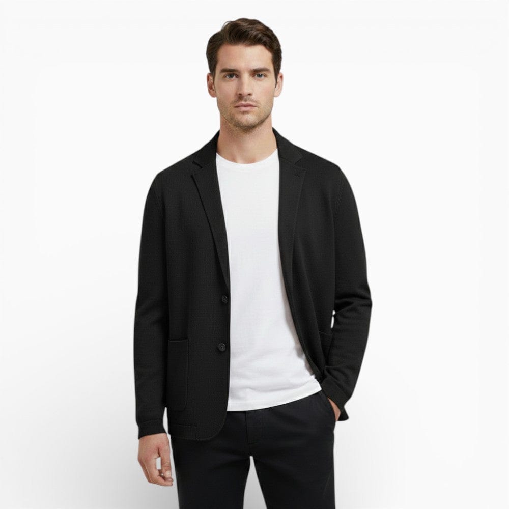 Kent Camden Classic Black / S JACE Wool Cardigan Regular Fit Coat