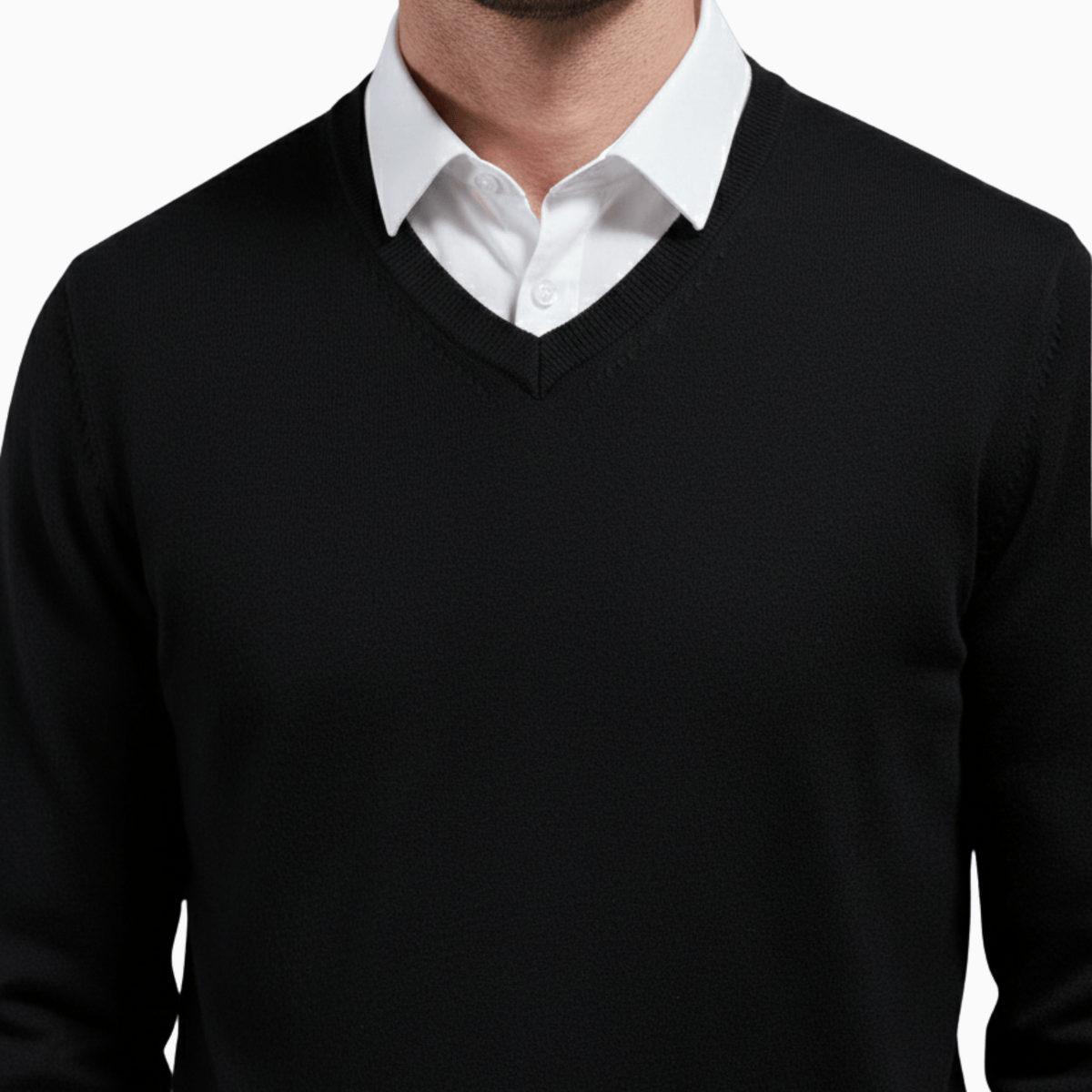 Kent Camden CRAIG V-Neck Sweater Regular Fit Wool Blend