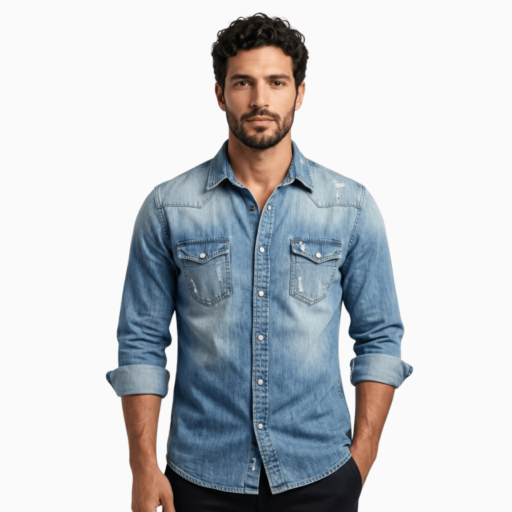 Kent Camden Dark Blue / M NICK Casual Button-Down Shirt