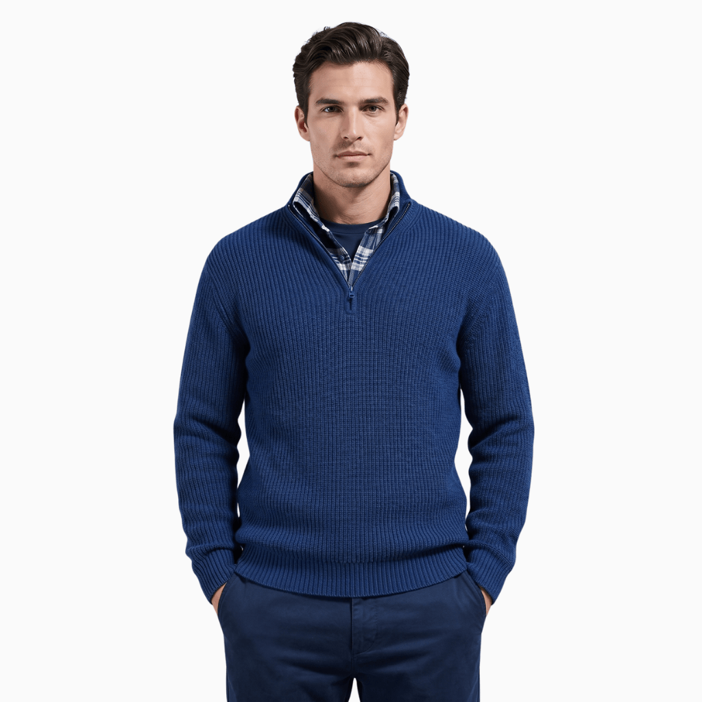 Kent Camden Dark Blue / S CHRIS Hooded Knitted Sweater Regular Fit Polyester