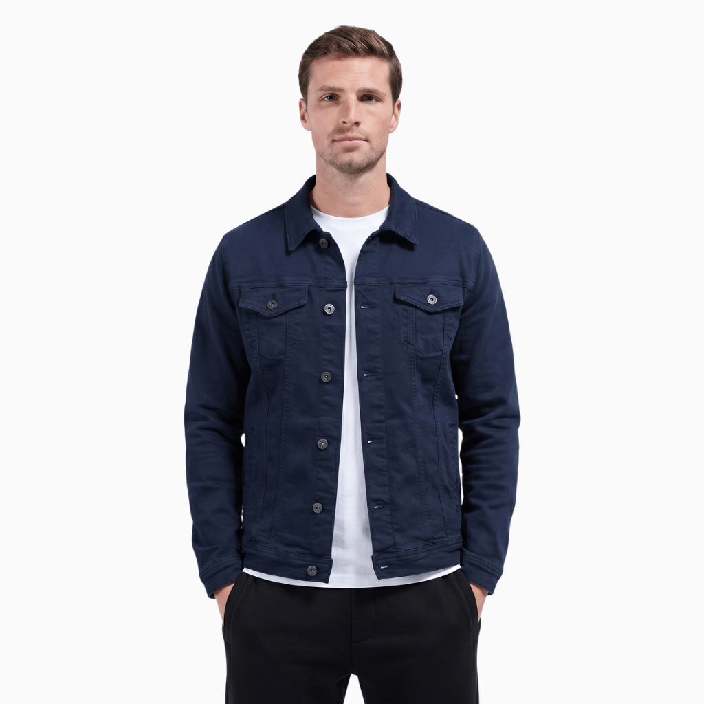 Kent Camden Dark Blue / S SEAN Oversized Denim Jacket Cotton Polyester