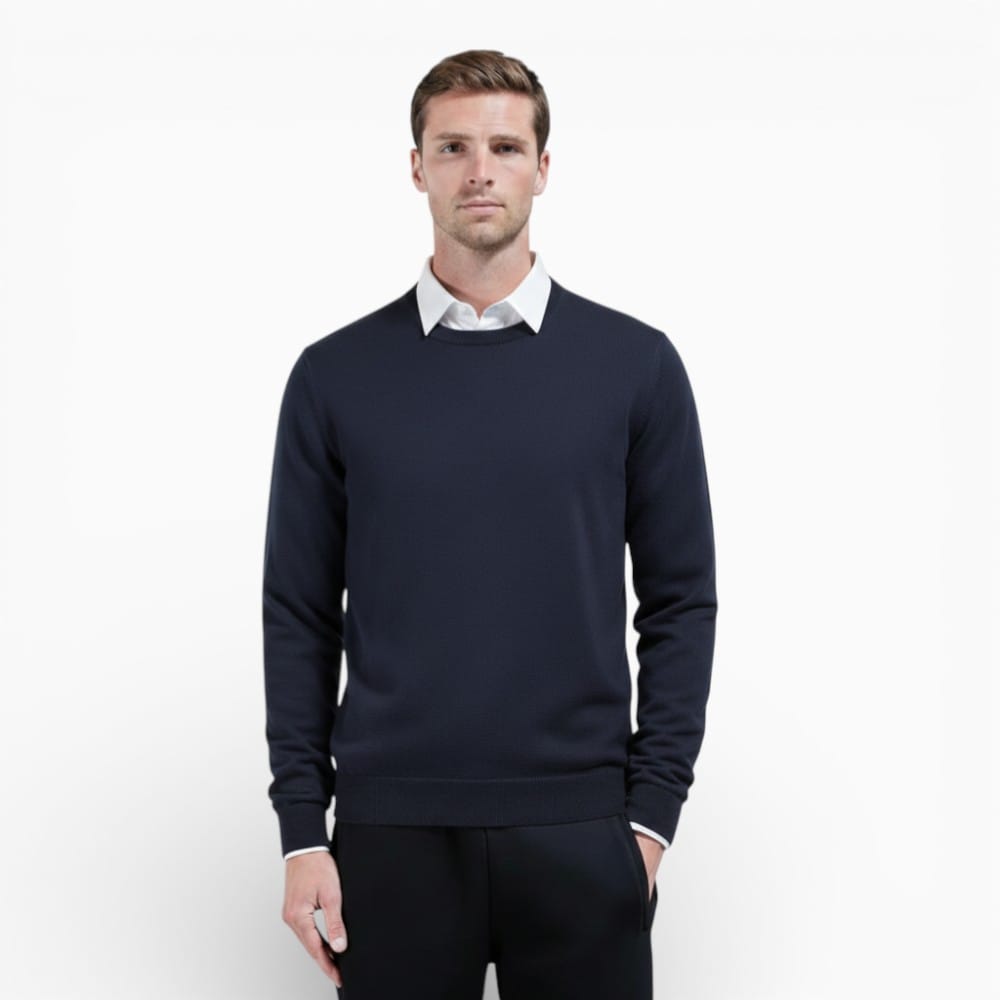 Kent Camden Dark Blue / S ZACH Comfortable Wool Sweater