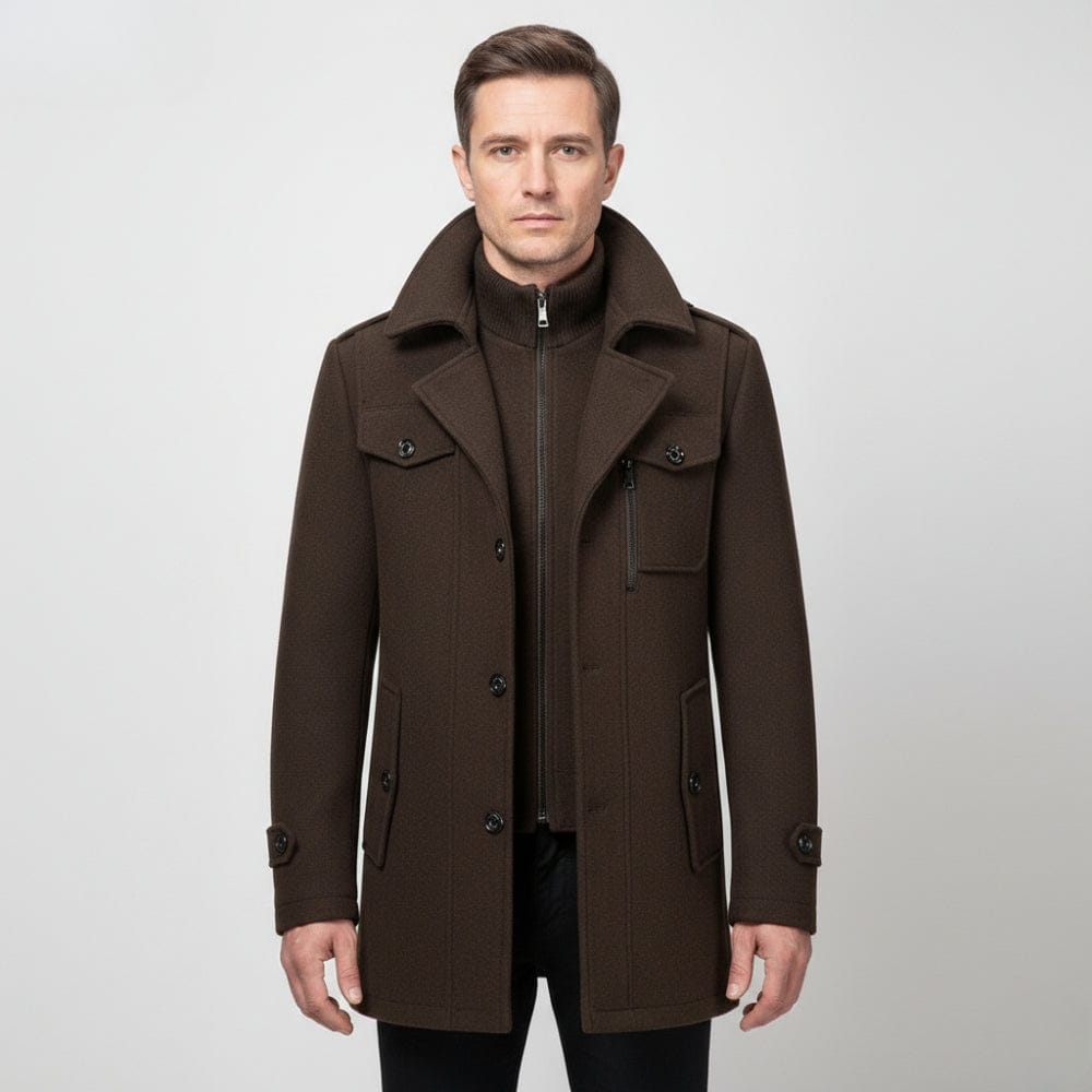 Kent Camden Dark Brown / M MATHIS - Two-Piece Coat