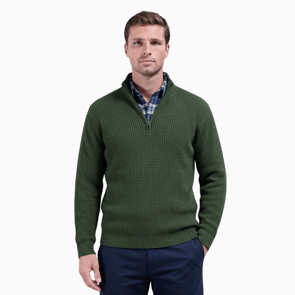 Kent Camden Dark Green / S CHRIS Hooded Knitted Sweater Regular Fit Polyester