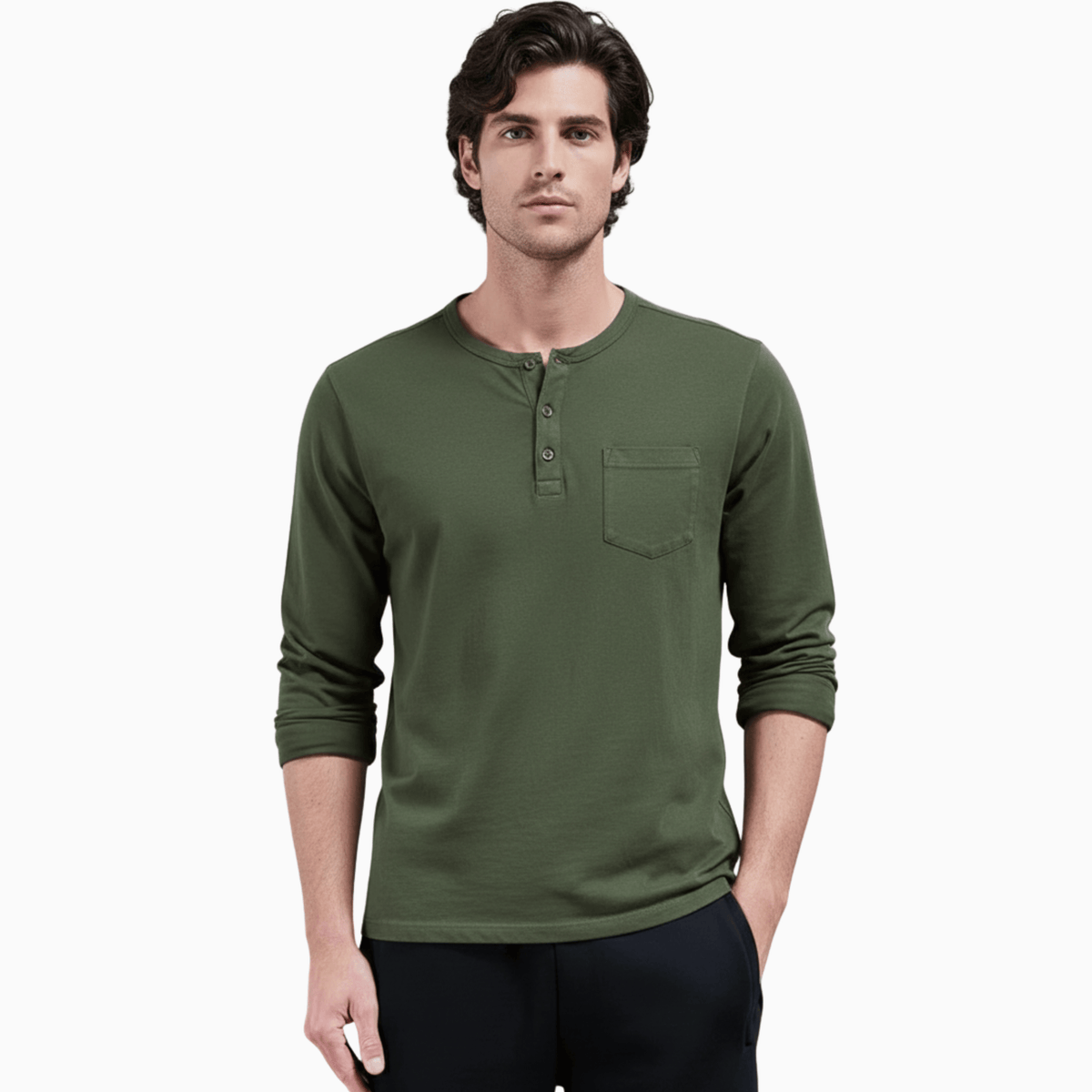 Kent Camden Dark Green / S LEO Casual Cotton Linen Pants