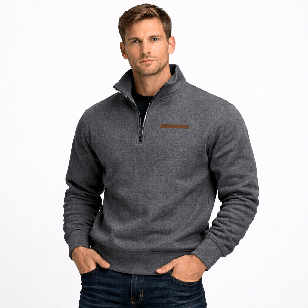 Kent Camden Dark grey / S SHAY Zip-Up Fleece Sweatshirt