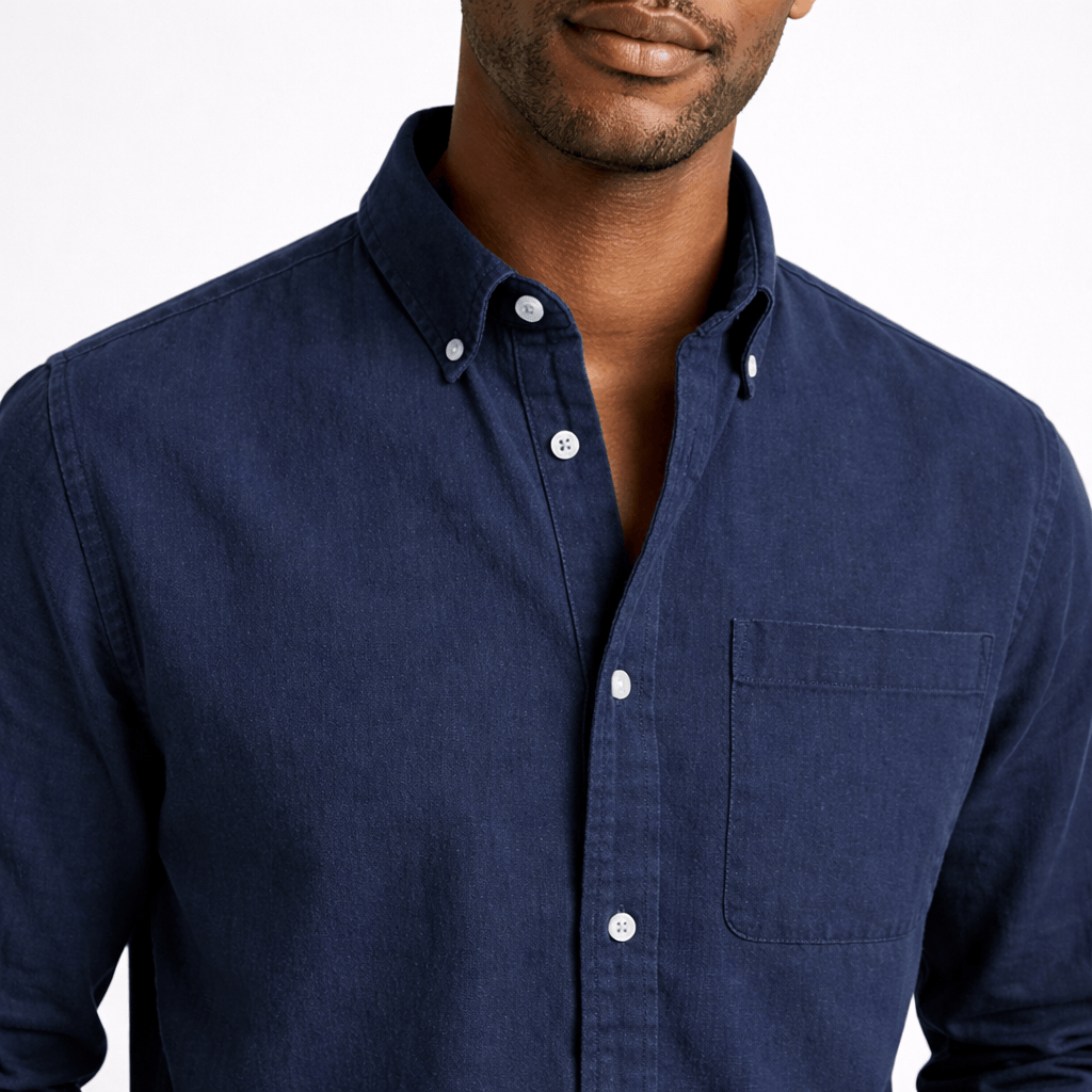 Kent Camden EDWARD Casual Button-down Shirt Cotton Solid Color