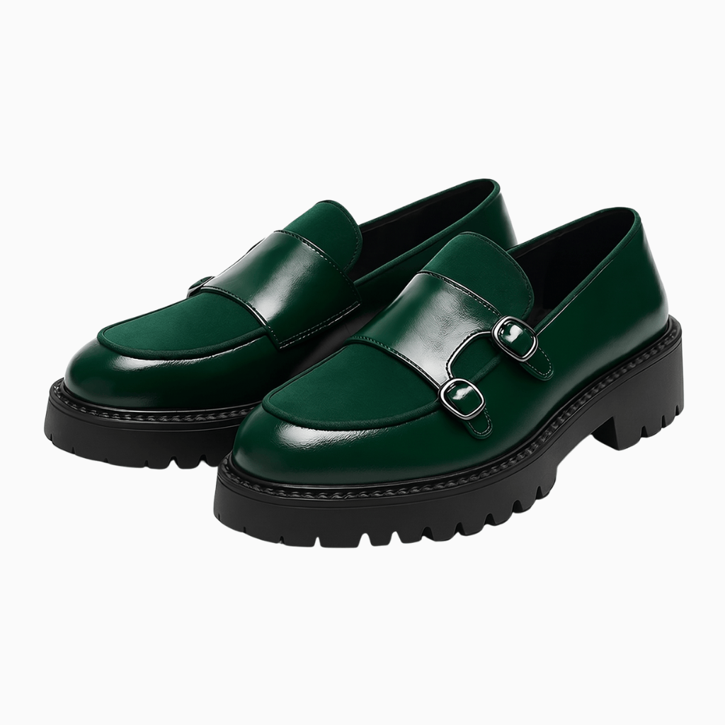 Kent Camden Emerald / 5 UK SEAN Breathable Leather Loafers