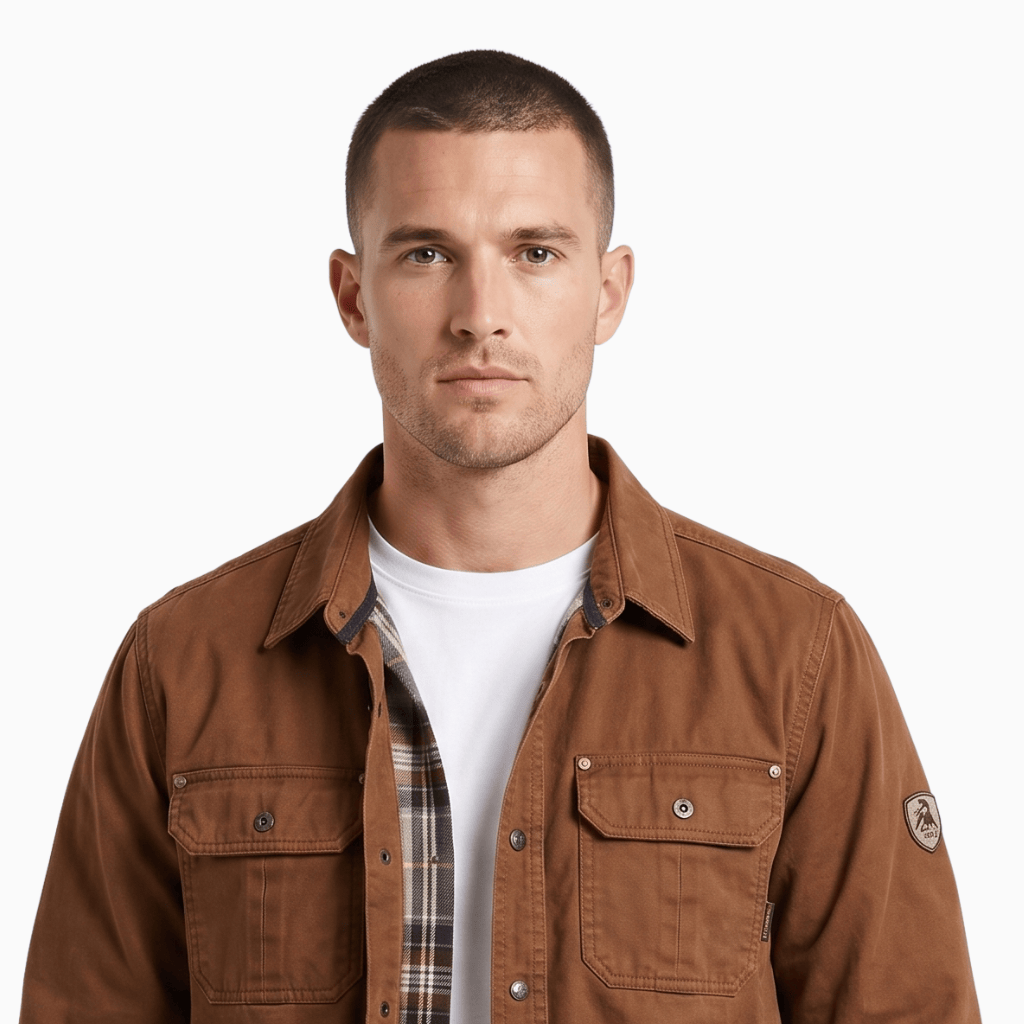 Kent Camden FLINT Safari Jacket with Hood and Button Closure