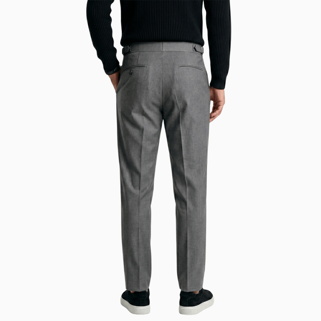 Kent Camden FROST Elegant Pleated Polyester Pants