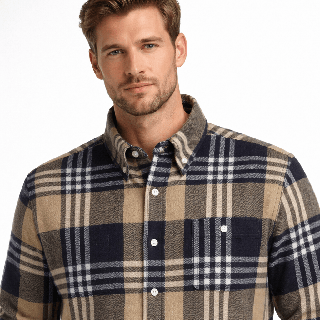 Kent Camden GABRIEL Casual Plaid Shirt