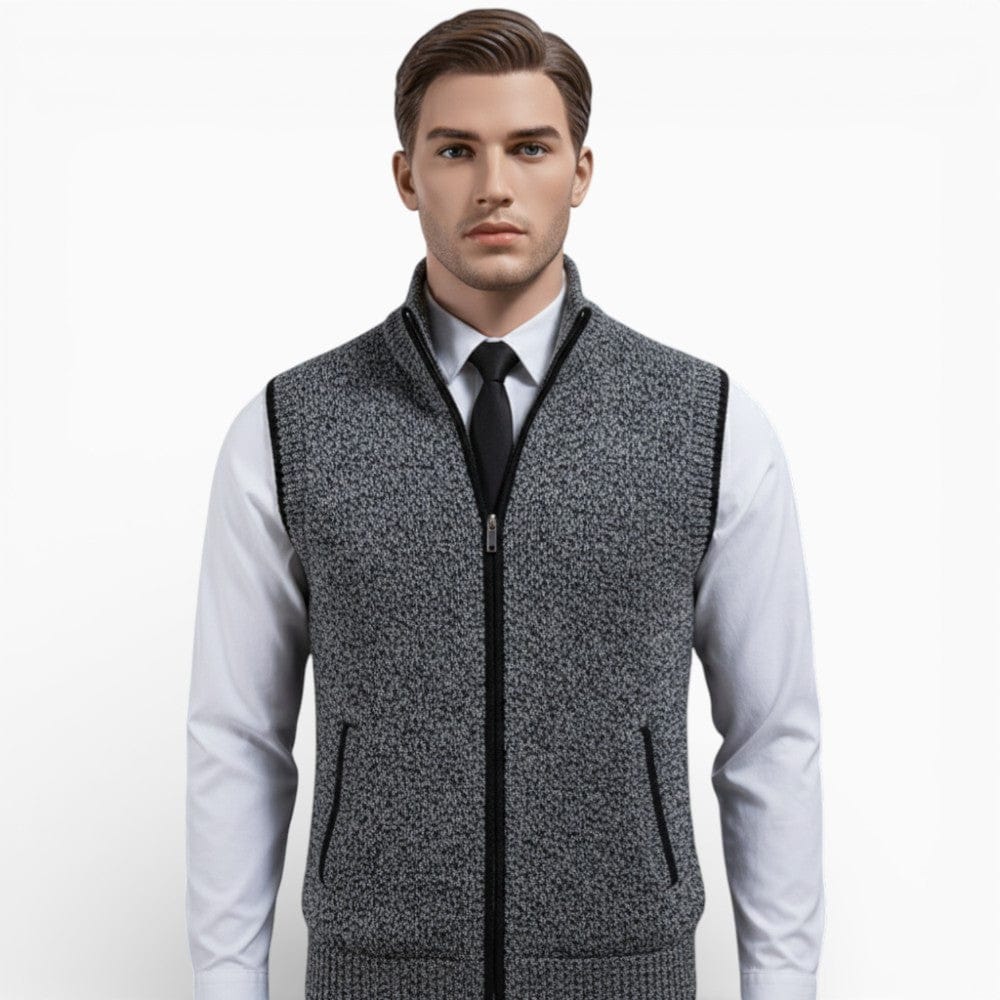 Kent Camden GRANT Zippered Sleeveless Knit Vest