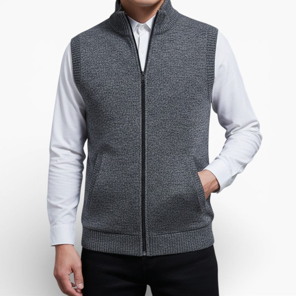 Kent Camden GRANT Zippered Sleeveless Knit Vest