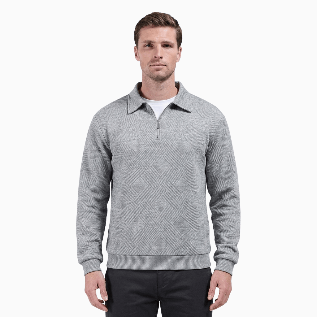 Kent Camden Gray / S DJELO Comfortable Cotton Sweater