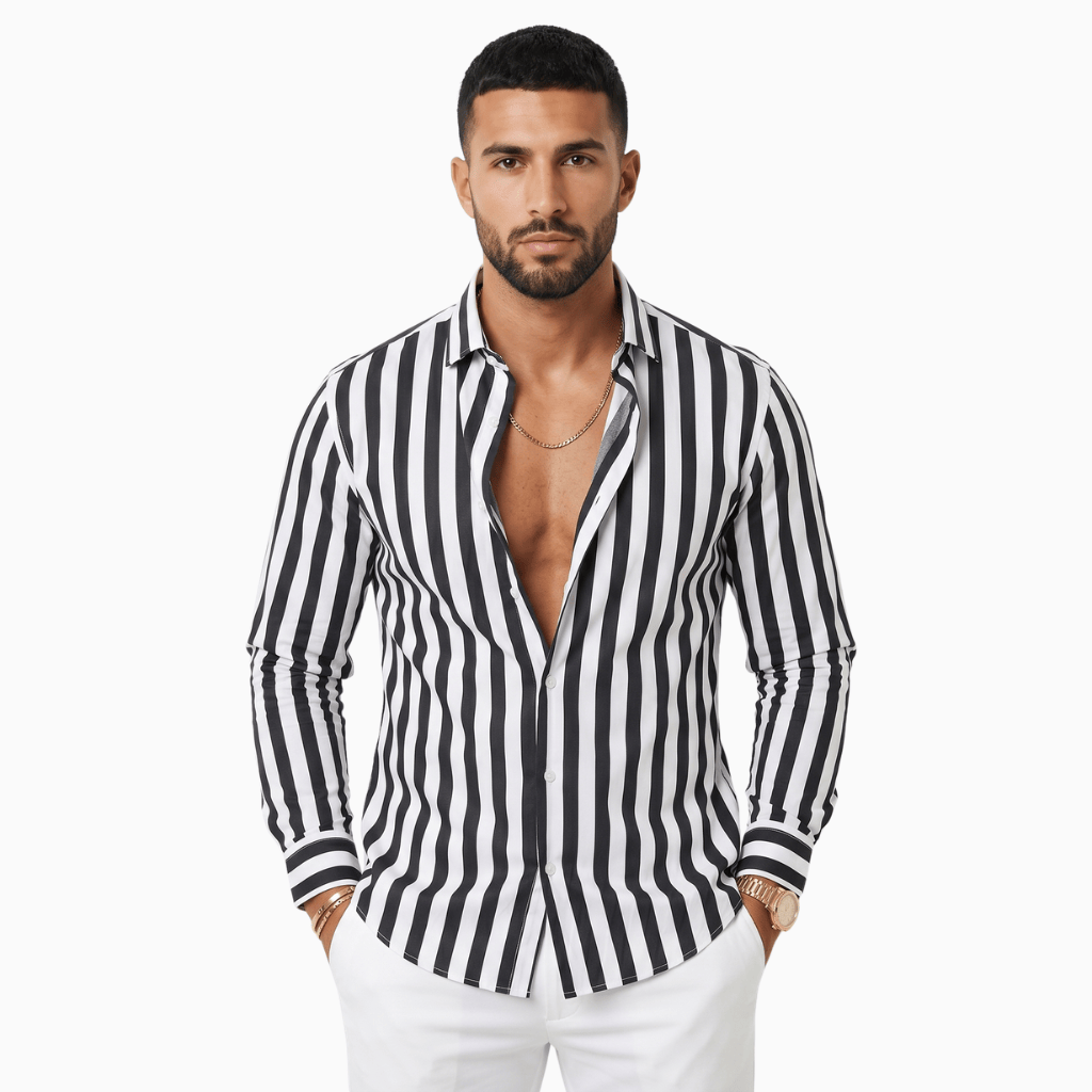 Kent Camden Gray / S ROGER Casual Linen Shirt Regular Fit