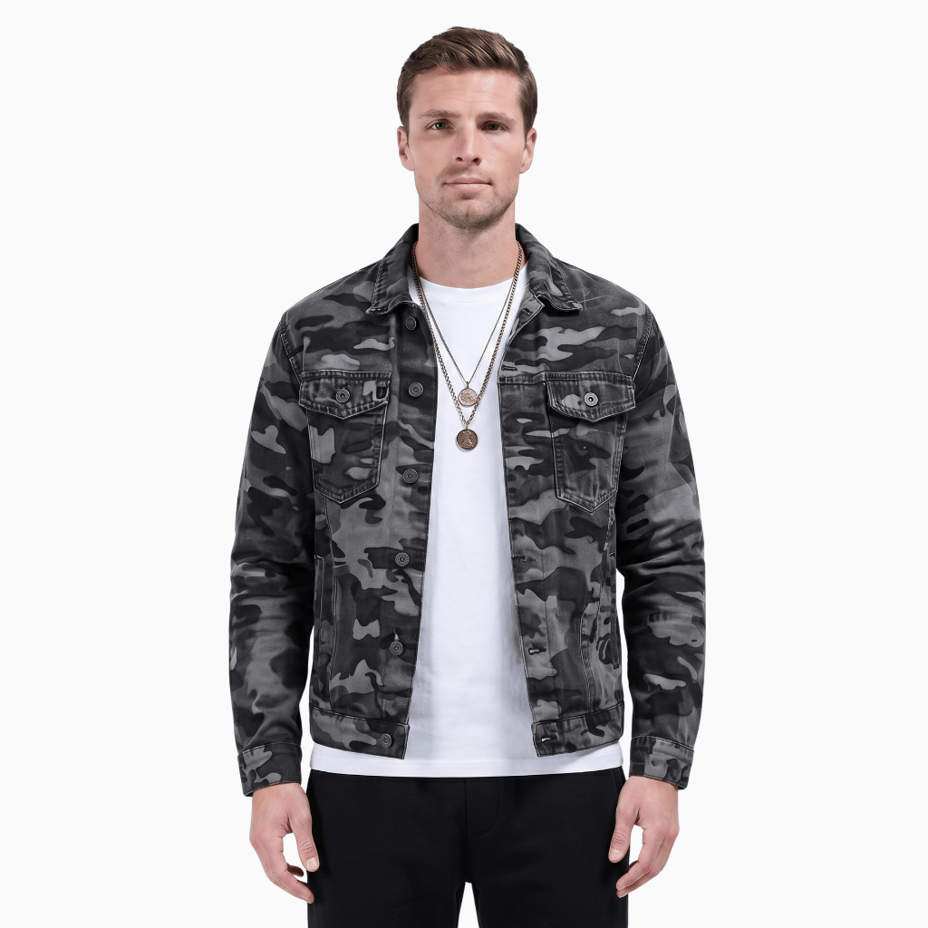 Kent Camden Gray / S RYLAN Military Camouflage Shirt