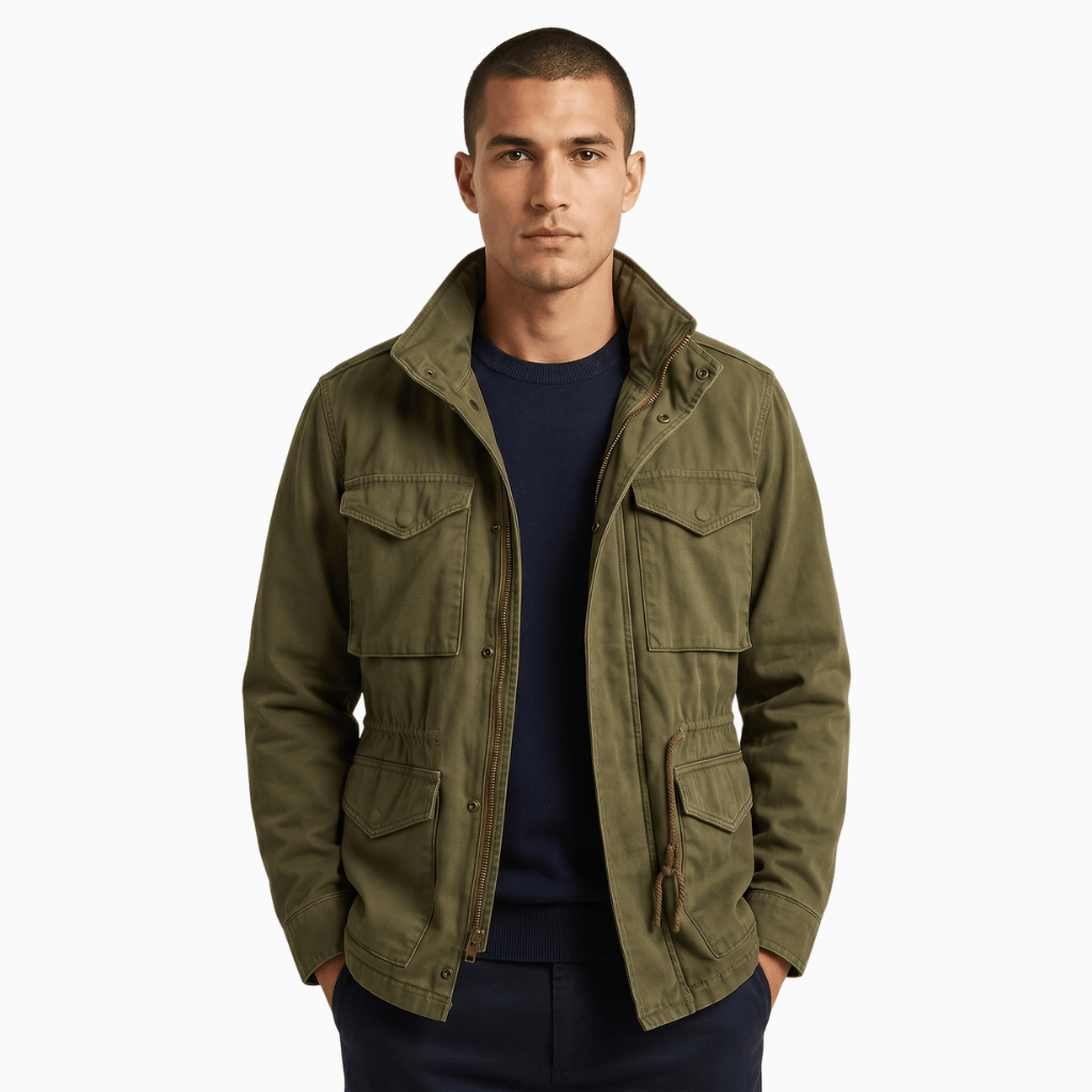 Kent Camden Green / S ADAM Tactical Jacket Green Cotton Regular Fit