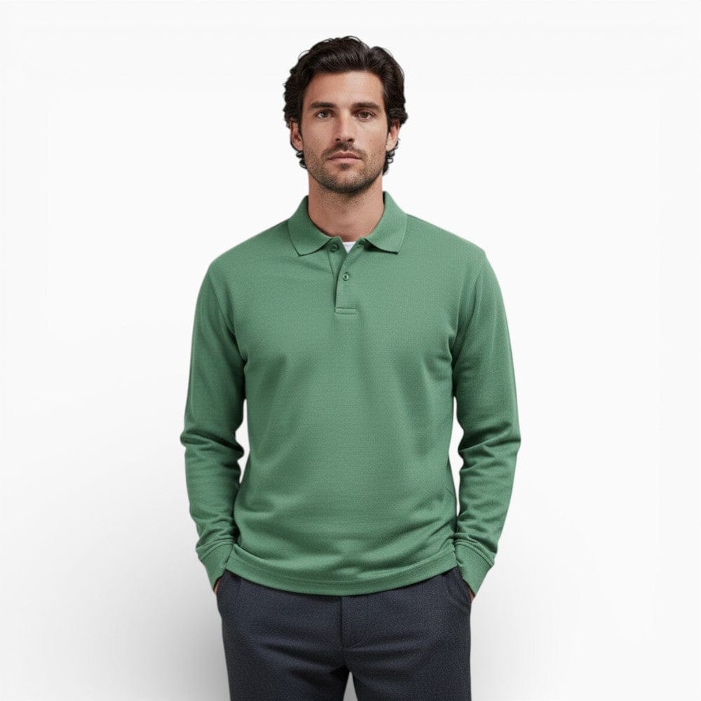 Kent Camden Green / S CAMILLE Casual Polyester Polo Shirt