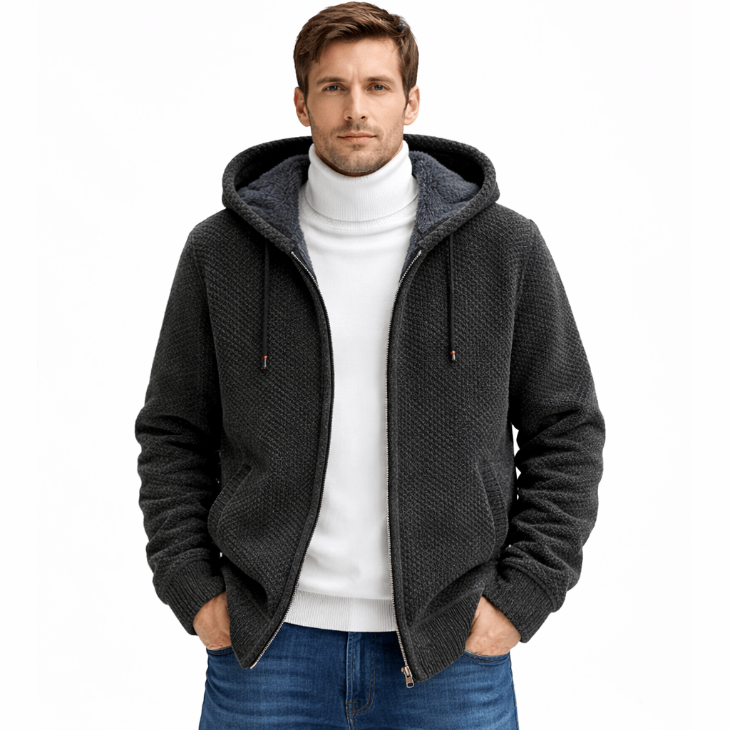 Kent Camden Green / S DAVID Hooded Wool Fleece Vest