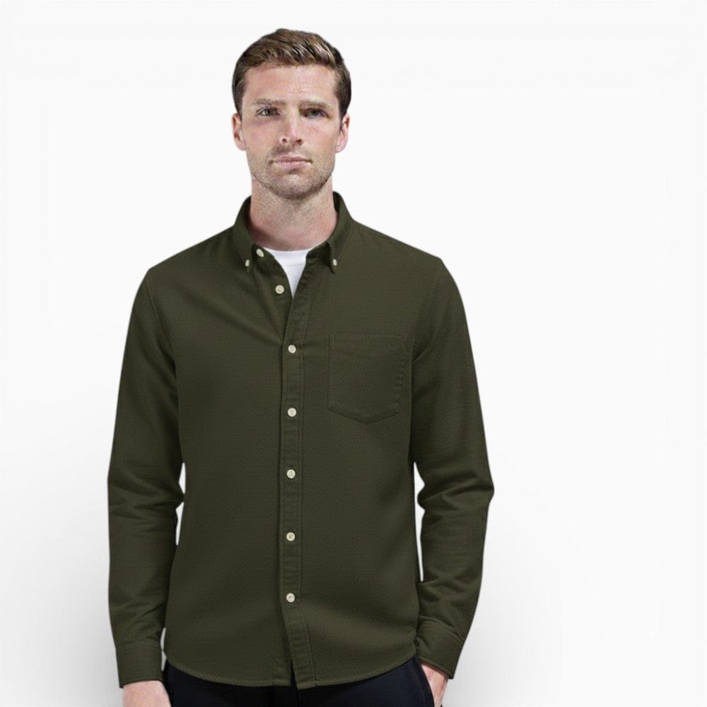 Kent Camden Green / S MARC Casual Cotton Shirt