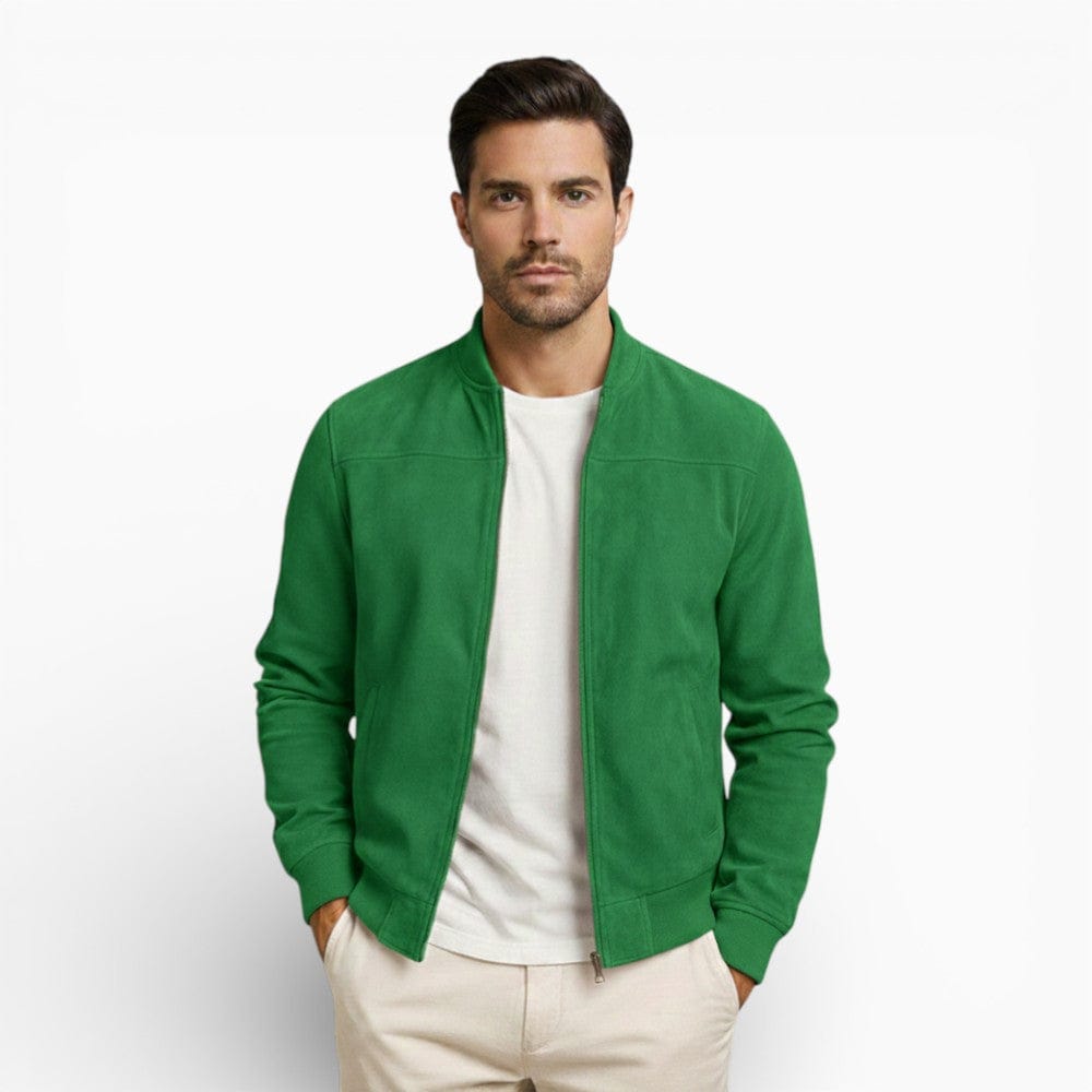 Kent Camden Green / S RILEY Regular Fit Zip-Up Jacket
