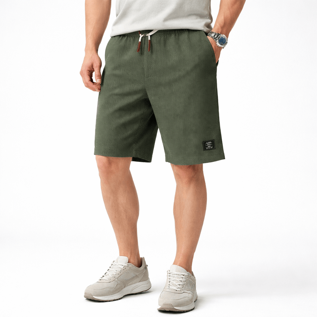 Kent Camden Green / S RIO Casual Cotton Polyester Shorts