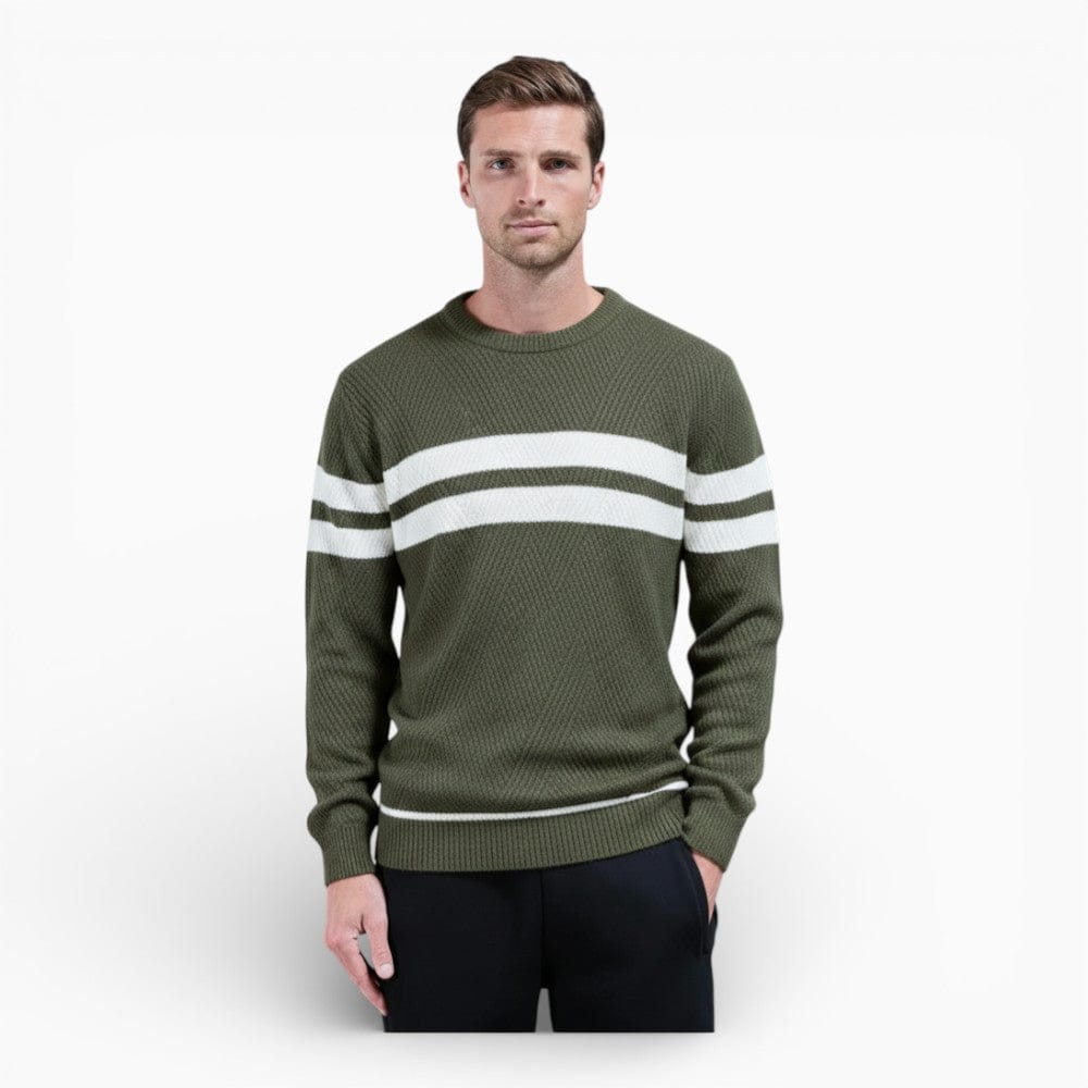 Kent Camden Green / S THEO Regular-Fit Crew Neck Sweater