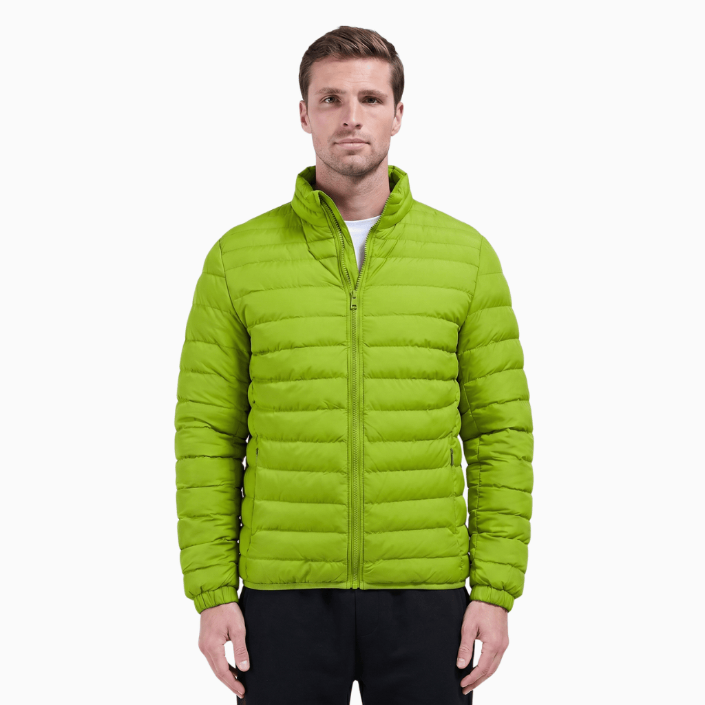 Kent Camden Green / S VAUGHN Stand-Up Collar Zipper Jacket