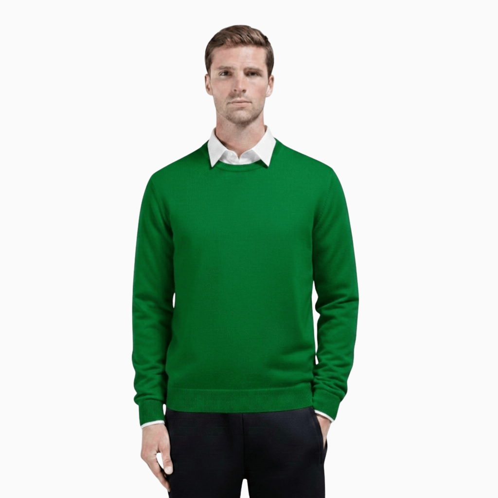 Kent Camden Green / S ZACH Comfortable Wool Sweater