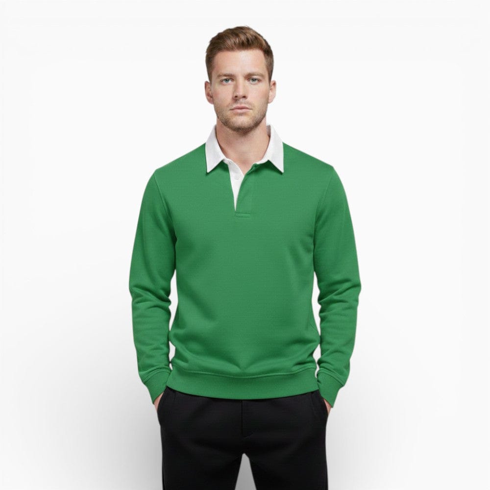 Kent Camden Green / XL TATE Casual Sweatshirt Regular Fit Cotton
